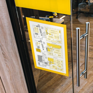 Cornice espositiva Duraframe - A4 - 21 x 29,7 cm - giallo - Durable - immagine 2