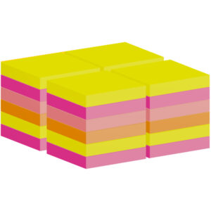 Blocco foglietti Post-it Super Sticky - 654-COL-VP24 - 76  x 76 mm - colori assortiti - 90 fogli - Post-it - conf. 24 blocchi - immagine 2