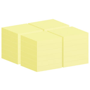 Blocco foglietti Post-it Notes - 654-CY-VP24 - 76 x 76 mm - giallo Canary - 100 fogli - Post-it - conf. 24 blocchi - immagine 2