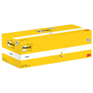 Blocco foglietti Post-it Notes - 655-CY-VP24 - 76 x 127 mm - giallo Canary - 100 fogli - Post-it - conf. 24 blocchi - immagine 3