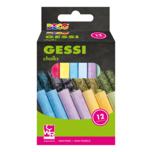 Gessetti tondi - ø 10 x 81 mm - colori assortiti - Deco - Scatola 12 gessetti tondi - immagine 1