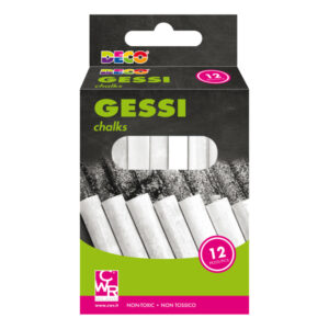 Gessetti tondi - ø 10 x 81 mm - bianco - Deco - Scatola 12 gessetti tondi - immagine 1