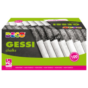 Gessetti tondi - ø 10 x 81 mm - bianco - Deco - Scatola 100 gessetti tondi - immagine 1