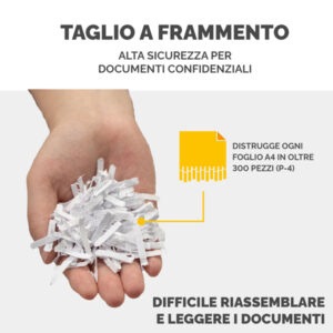 Distruggidocumenti LX85 - a frammenti - nero - Fellowes - immagine 5