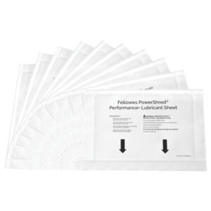 Foglio lubrificante Performance - per distruggidocumenti - Fellowes - conf. 10 pezzi - immagine 1