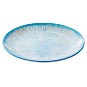 Piatto piano Linea Oceano - diametro 23,5 x 2,5 cm - melamina - Leone - immagine 1
