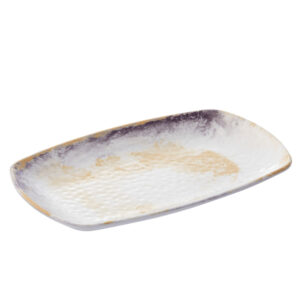 Piatto rettangolare Linea Galassia - 23,5 x 15 x 2,5 cm - melamina - Leone - immagine 1