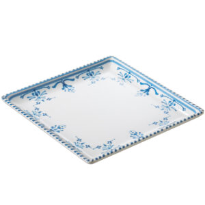 Piatto quadrato Linea Zante - 17 x 17 x 2 cm - melamina - Leone - immagine 1