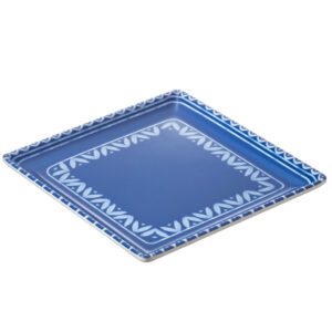 Piatto quadrato Linea Itaca - 17 x 17 x 2 cm - melamina - Leone - immagine 1