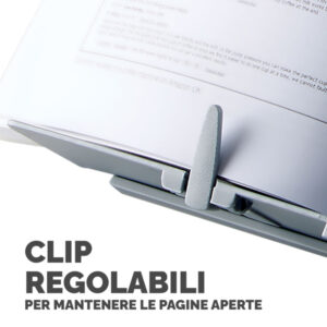 Leggio Booklift - formati A4/A3 - silver - Fellowes - immagine 4