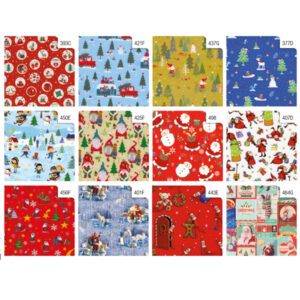 Rotolo carta regalo natale - 3 x 1 m - fantasia bambini - colori assortiti - Rex Sadoch - immagine 2